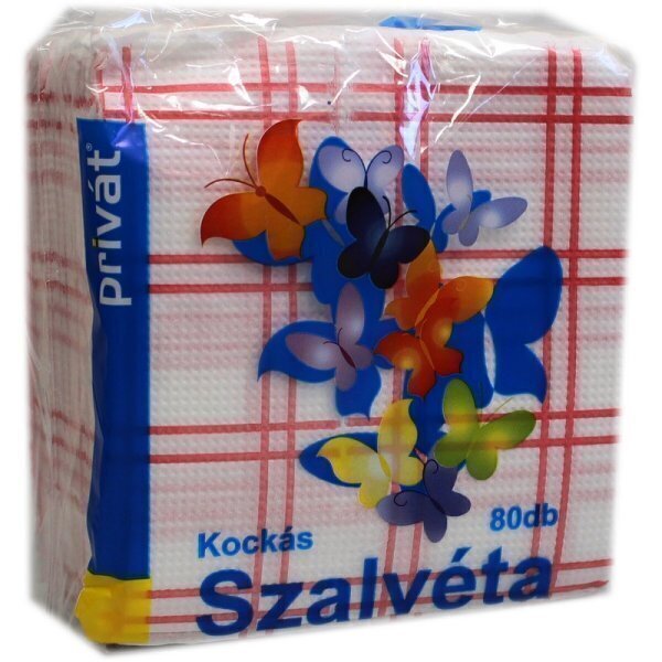 Servetele privat 80buc carouri 29x29