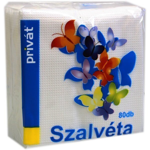 Servetele privat 80buc alb 29x29