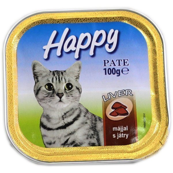 Conserva pate pentru pisici happy 100g ficat *