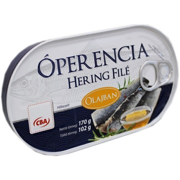 Conserva peste hering file cba 170g in ulei  operencia 0879