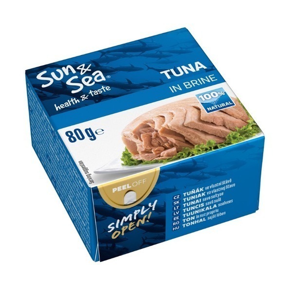 Conserva ton bucati sun&sea 80g suc propriu *