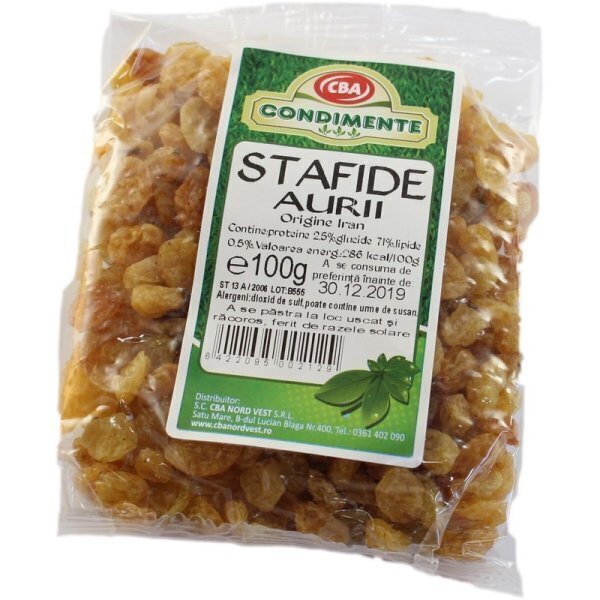 Stafide cba 100g bitea aurii