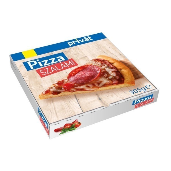 Pizza privat 305g salam congelata cutie