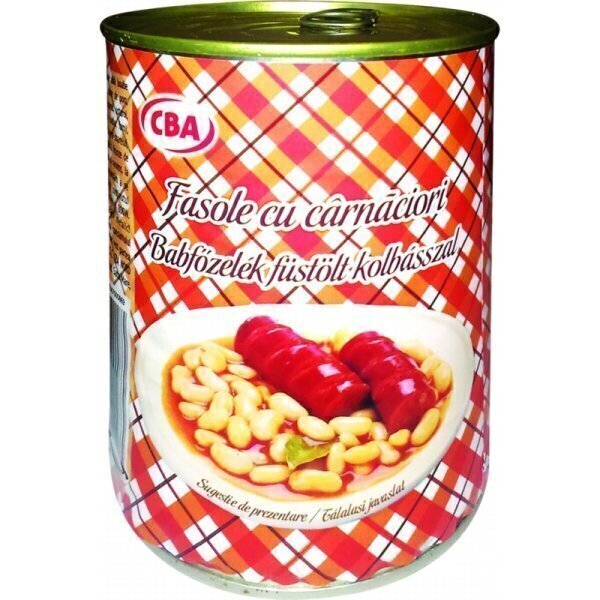 Fasole cu carnaciori cba 800g