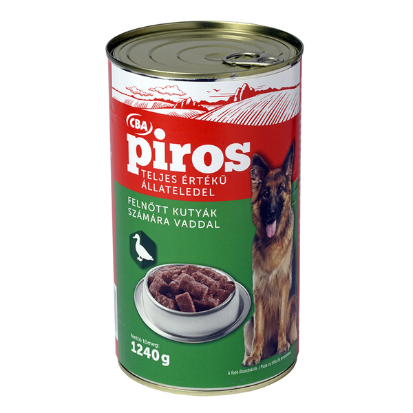 Conserva pentru caini cba piros 1240g vanat