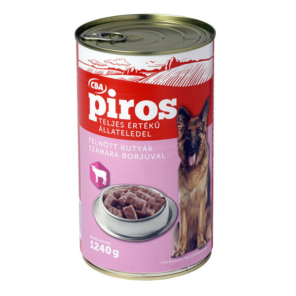Conserva pentru caini cba piros 1240g vitel