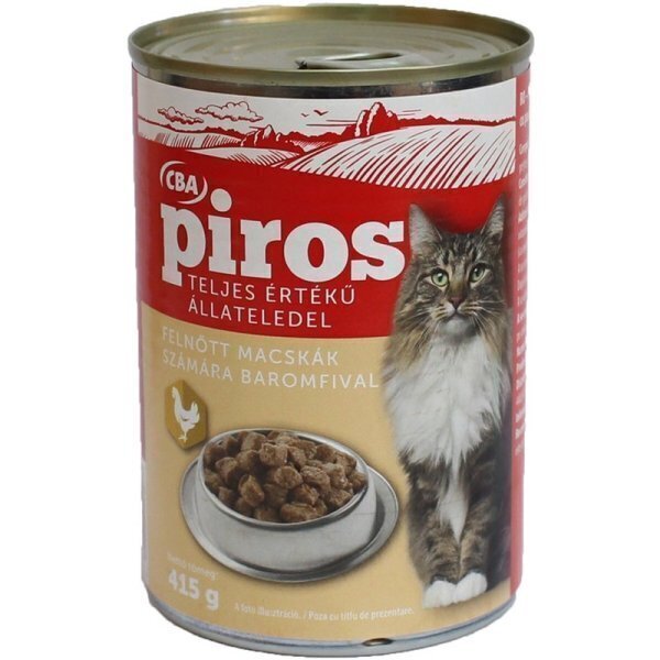 Conserva pentru pisici cba piros 415g pasare