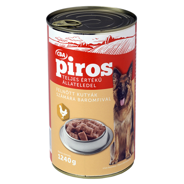 Conserva pentru caini cba piros 1240g pasare