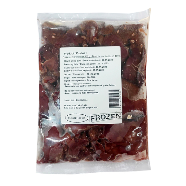 Ficat pui 500g frozen congelat *