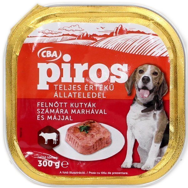 Hrana umeda pentru caini cba piros 300g vita si ficat