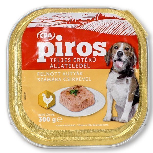 Hrana umeda pentru caini cba piros 300g pui