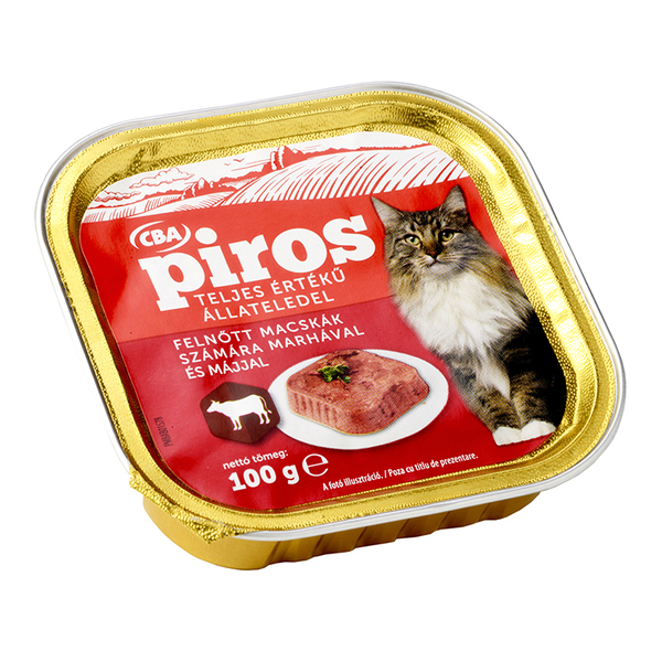Hrana umeda pentru pisici cba piros 100g vita si ficat