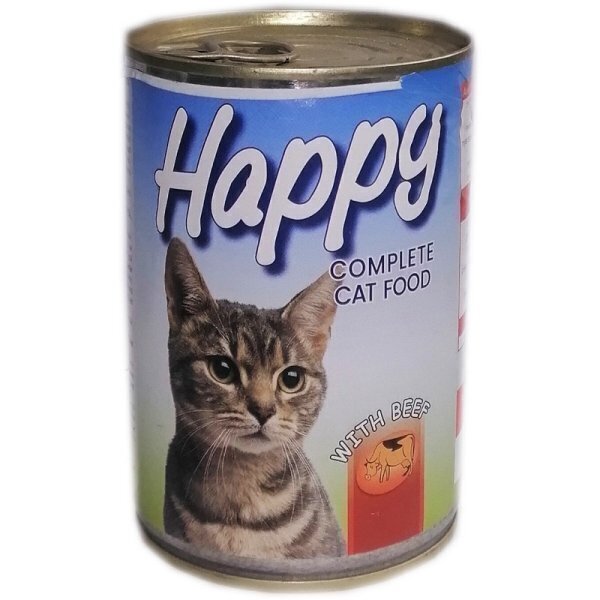 Conserva pentru pisici happy 415g vita *