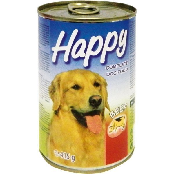 Conserva pentru caini happy 415g vita *