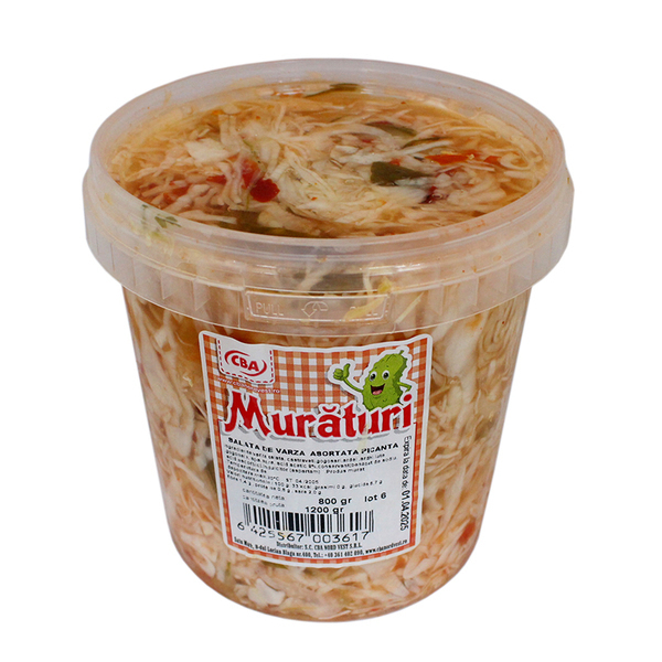 Muraturi cba galeata 800g/1200g salata de varza asortata picanta