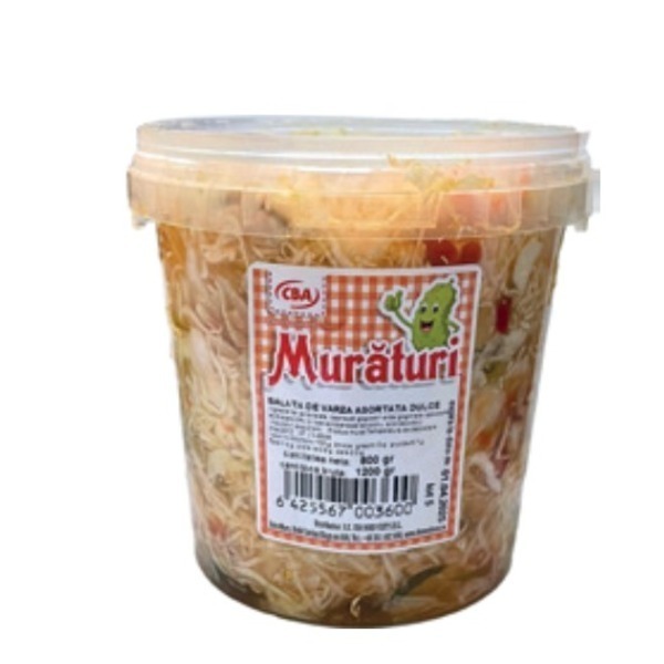 Muraturi cba galeata 800g/1200g salata de varza asortata dulce