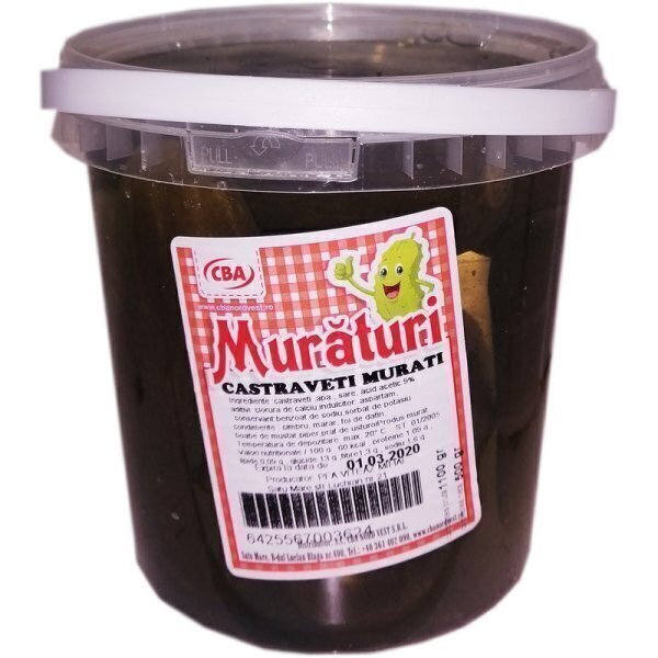 Muraturi cba galeata 500g/1100g castraveti murati