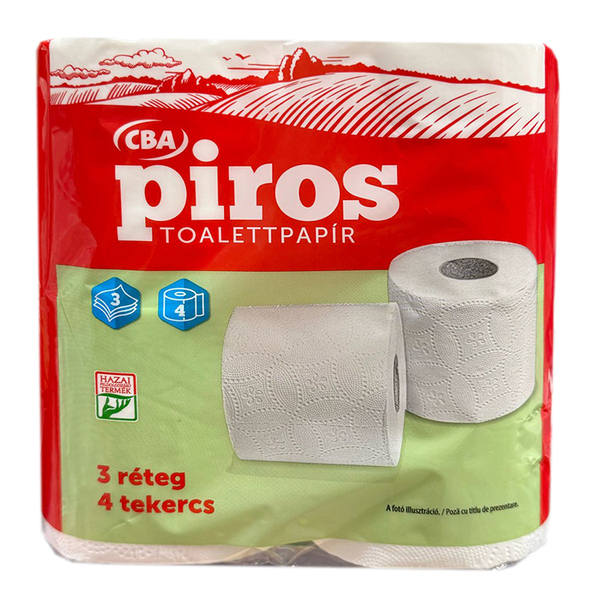 Hartie igienica 4role 3str cba piros