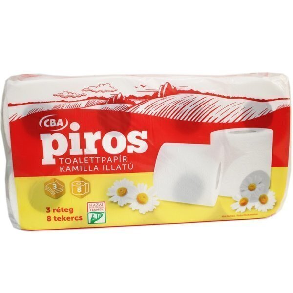 Hartie igienica 8role 3str cba piros musetel