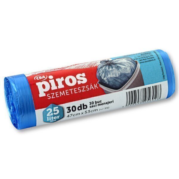 Saci menajeri cba piros 25l 30buc