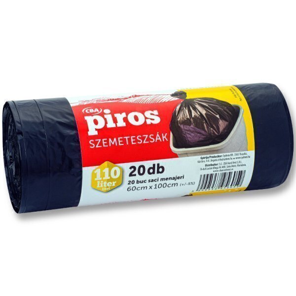 Saci menajeri cba piros 110l 20 buc