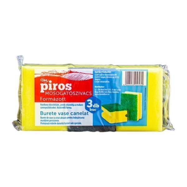 Burete vase cba piros canelat 3buc/set