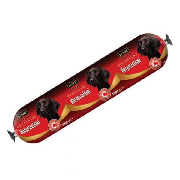 Hrana salam pentru caini 1kg privat premium vita