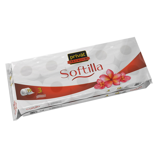 Hartie igienica 10role 3str privat premium softilla