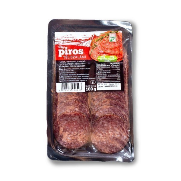 Salam cba piros 100g de iarna felii t