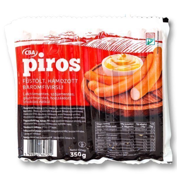 Crenvursti cba piros 350g pasare afumat t