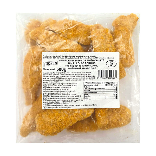 Snitel frozen 500g piept pui file in crusta crocanta congelat * 71238/395067