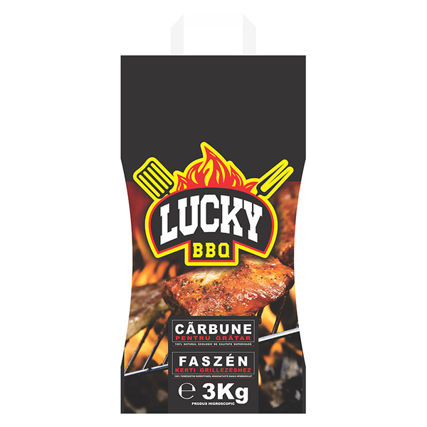 Carbune de gratar 3kg lucky ecologic *