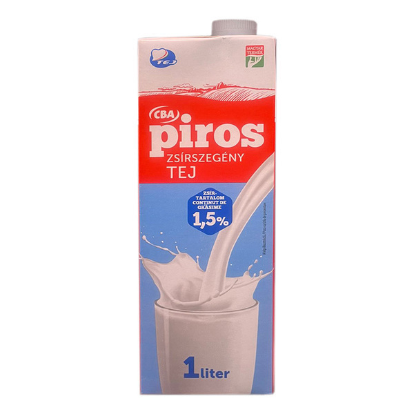 Lapte consum cba piros 1l cutie 1,5% esl 405304 