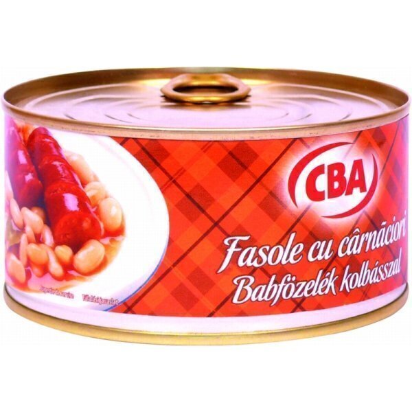 Fasole cu carnaciori cba 300g ro
