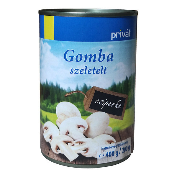 Ciuperci taiate privat 400g (200g) cutie