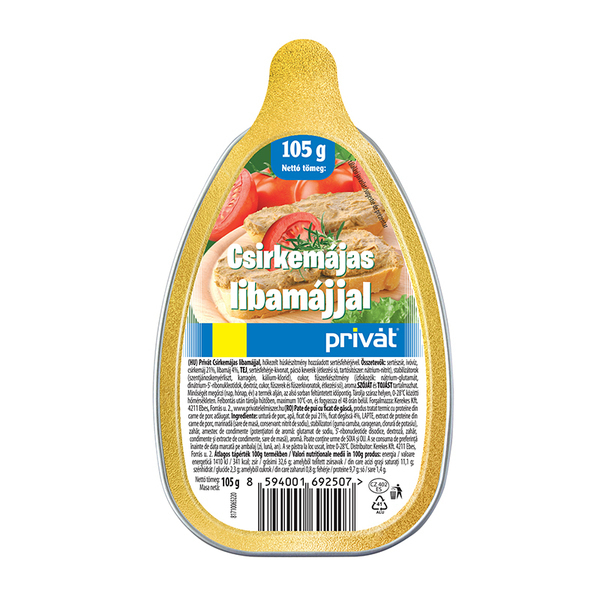 Pate privat 105g pasare si gasca