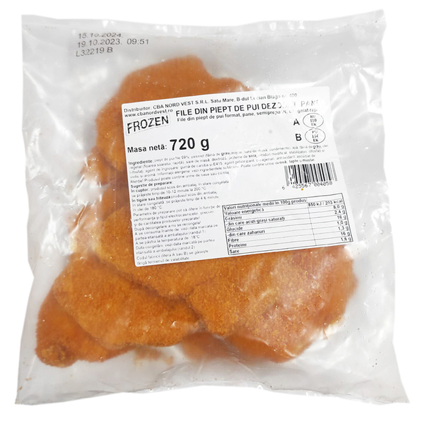 Snitel frozen 720g din piept pui file congelat * 72110/395068