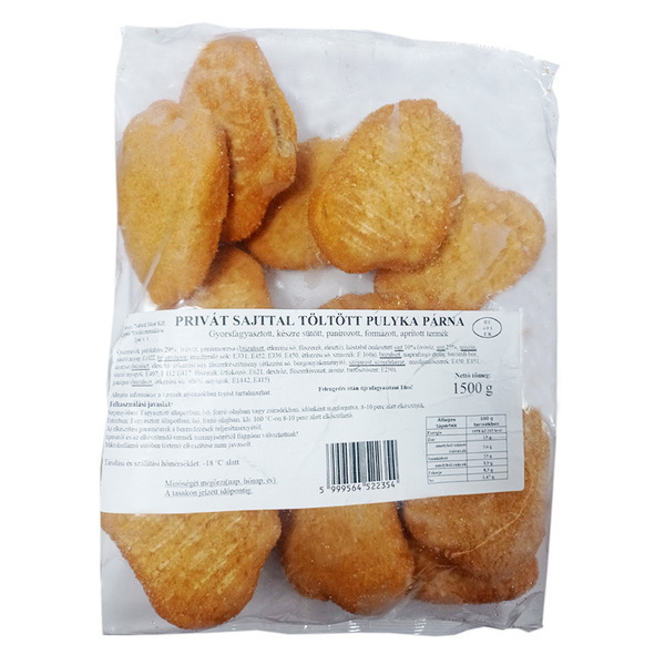 Pernite curcan cu casc. privat 1500g congelate t