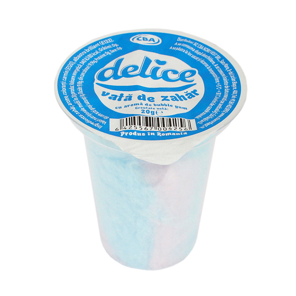 Vata de zahar cba delice 20g pahar bubble gum *