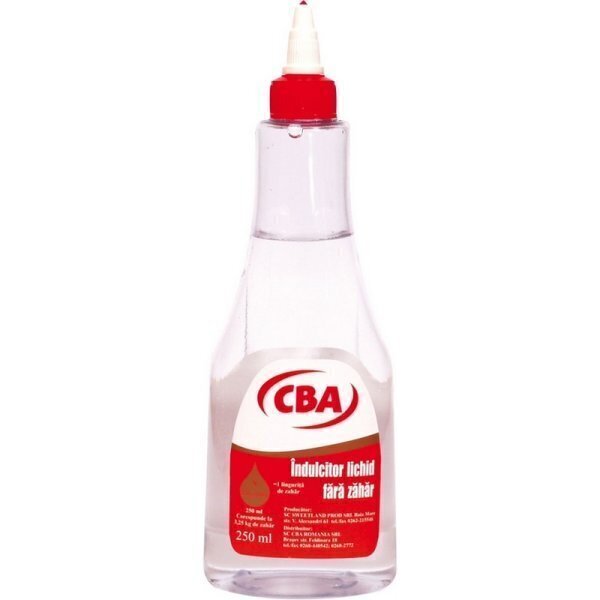 Indulcitor lichid cba 250ml