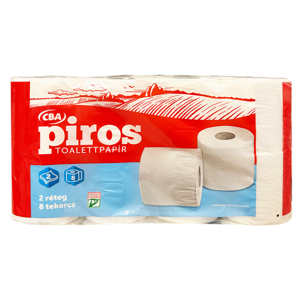 Hartie igienica 8role 2str cba piros