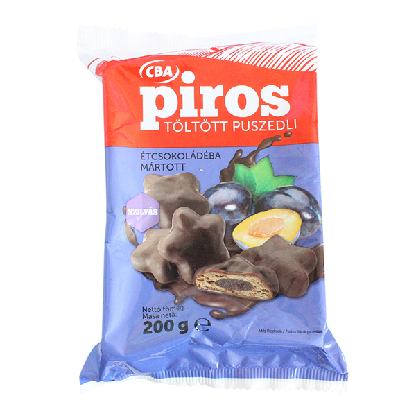 Turta dulce cba piros 200g glazurat cu umplutura de prune 74652