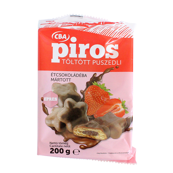 Turta dulce cba piros 200g glazurat cu umplutura de capsuni 73341