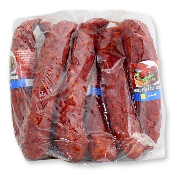 Carnati privat picant porc afumat cca 1kg punga t